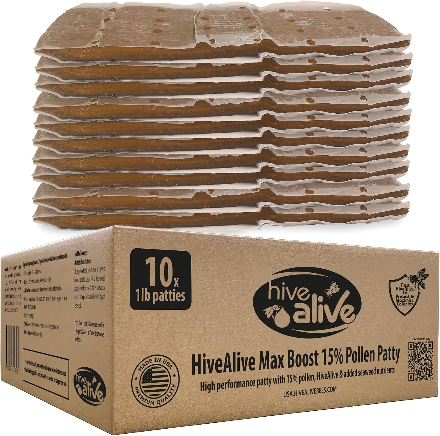Pollen Patty for Honey Bees