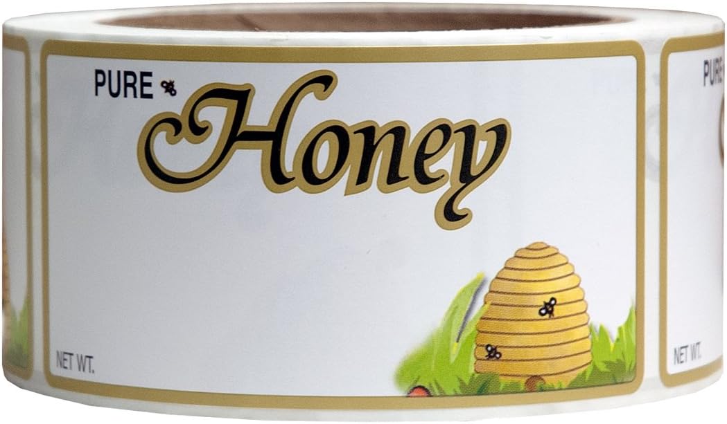 Honeybee Skep Honey Labels