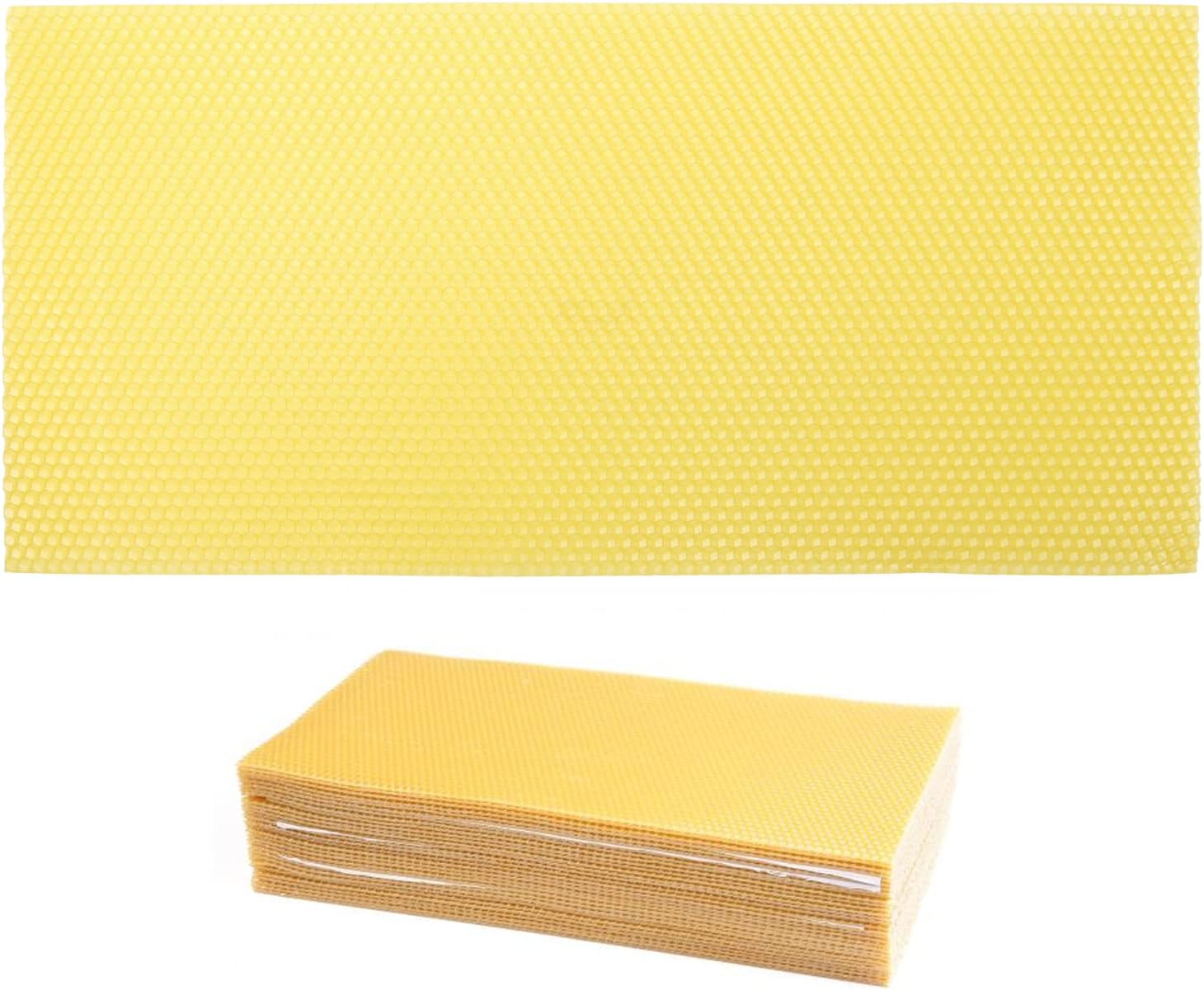 30pcs Natural Beeswax Sheets for Beekeeping