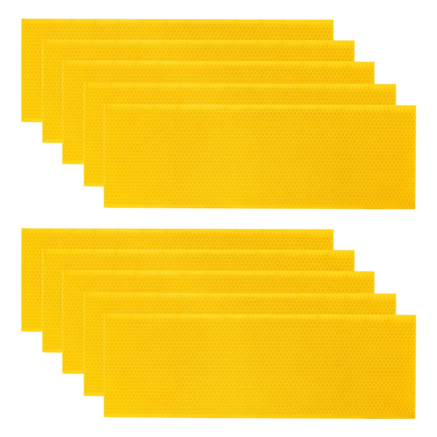 10pcs Plastic Beeswax Foundation Sheets – Medium